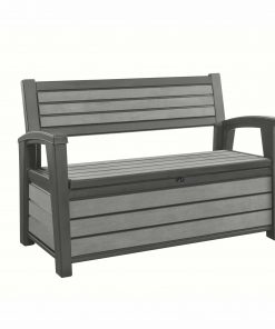 Keter Hudson 227L Storage Bench Duotech in Grey
