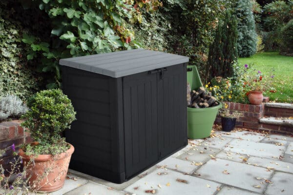 Keter Hideaway 1200L Storage Shed in Anthracite and Grey