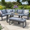 Norfolk Leisure Babingley Garden Corner Sofa with High Dining Table