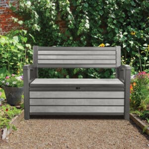 Keter Hudson 227L Storage Bench Duotech in Grey