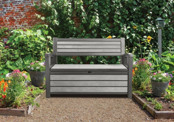 Keter Hudson 227L Storage Bench Duotech in Grey