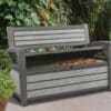 Keter Hudson 227L Storage Bench Duotech in Grey