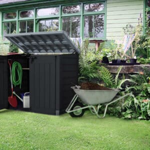 Keter Hideaway 1200L Storage Shed in Anthracite and Grey