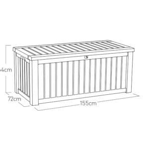 Keter 570L Rockwood Storage Box