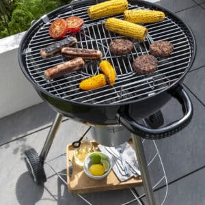 Norfolk Grills Corus Charcoal Wheeled Kettle BBQ with Lid