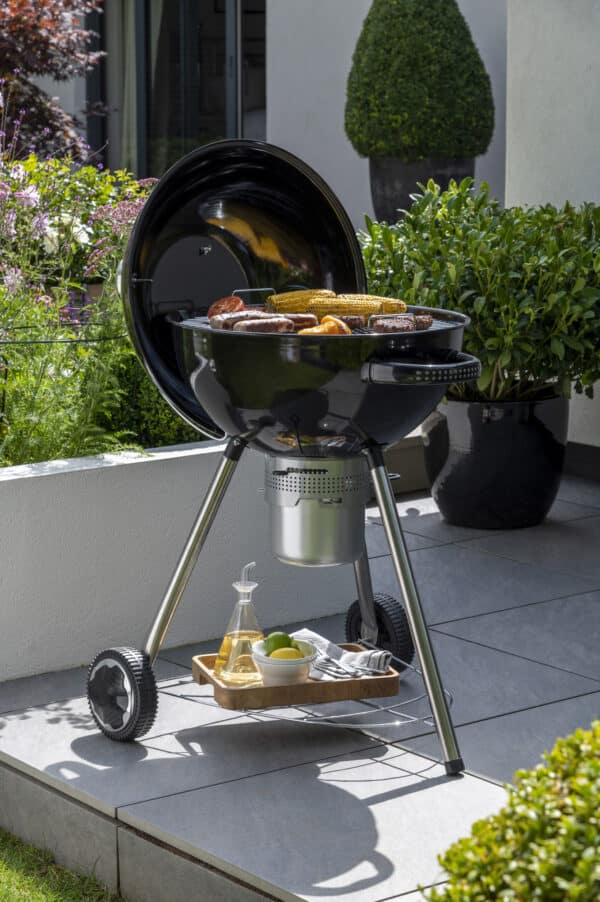 Norfolk Grills Corus Charcoal Wheeled Kettle BBQ with Lid