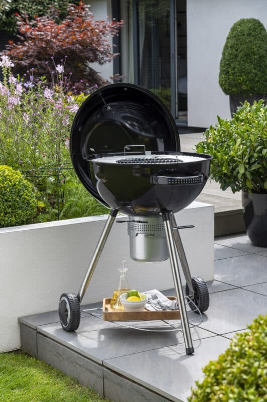 Norfolk Grills Corus Charcoal Wheeled Kettle BBQ with Lid