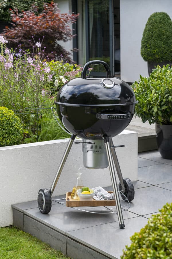 Norfolk Grills Corus Charcoal Wheeled Kettle BBQ with Lid