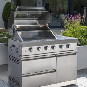 Norfolk Grills Absolute Outdoor Kitchen 4 Burner Gas BBQ With Side Burner