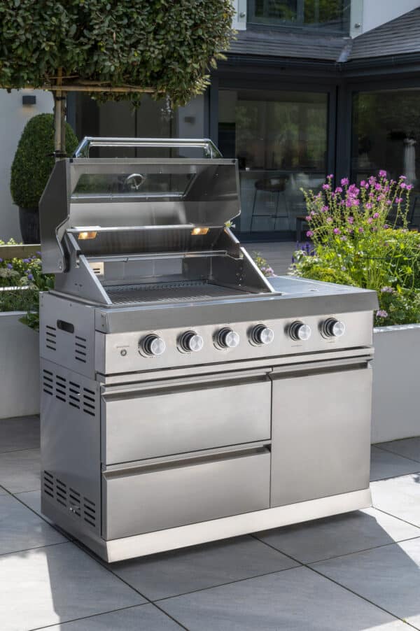 Norfolk Grills Absolute Outdoor Kitchen 4 Burner Gas BBQ With Side Burner