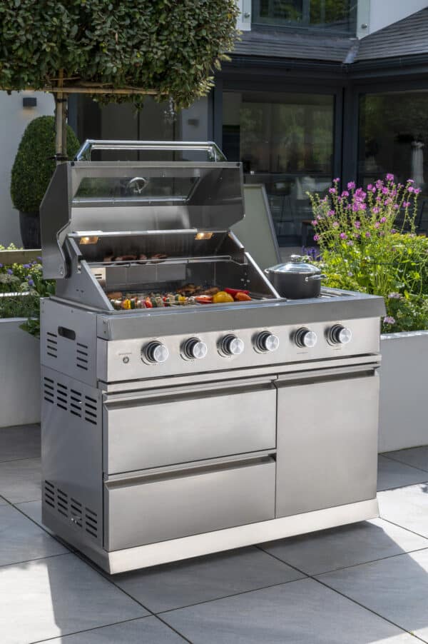 Norfolk Grills Absolute Outdoor Kitchen 4 Burner Gas BBQ With Side Burner