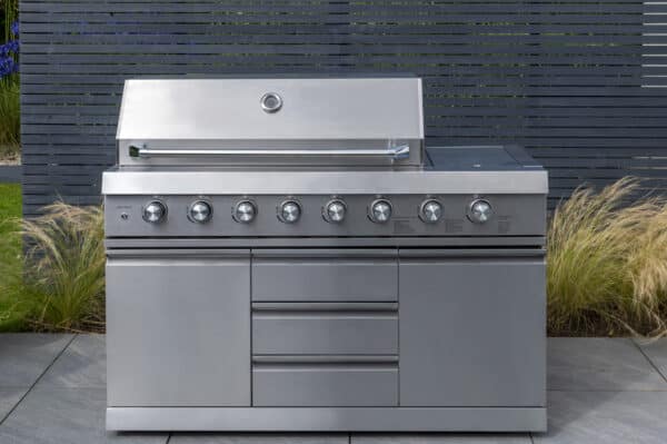 Norfolk Grills Absolute Outdoor Kitchen 6 Burner Gas BBQ With Side Burner