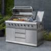 Norfolk Grills Absolute Outdoor Kitchen 6 Burner Gas BBQ With Side Burner