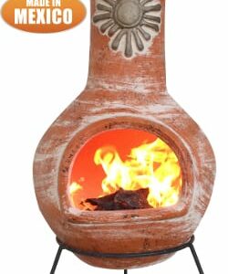 Sol Mexican Chiminea - Rustic Orange (Extra Large)