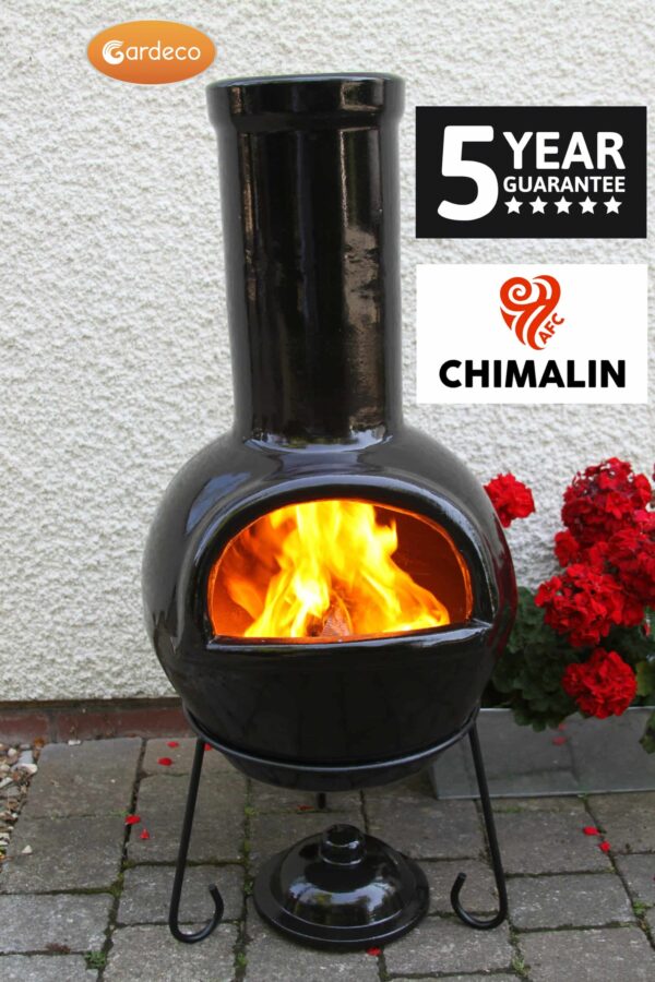 Sempra Chimalin AFC Chiminea - Glazed Black (Large)