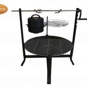 Medium Kadai real fire pit 60cm dia, inc. stand and BBQ grill