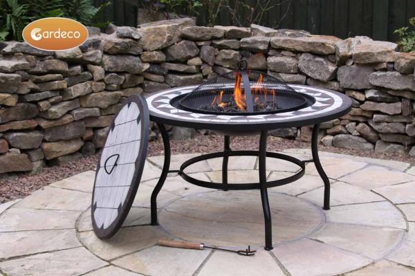 Calenta Mosaic Fire Bowl Table