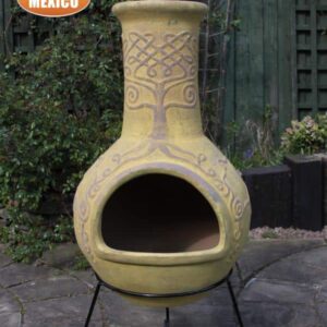 Derwyn Mexican Chiminea in Mustard (Extra Large)