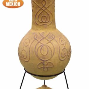 Derwyn Mexican Chiminea in Mustard (Extra Large)