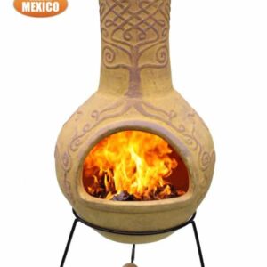 Derwyn Mexican Chiminea in Mustard (Extra Large)