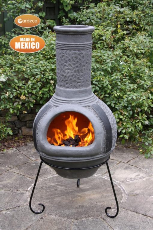 Linea Mexican Chimenea in Grey (Extra Large)