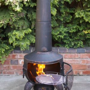 Tia Steel Chiminea (Large) Bronze