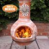 Sol Mexican Chiminea - Rustic Orange (Extra Large)