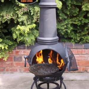 Toledo Cast Iron Chimenea (Extra Large), Black