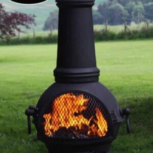 Toledo Cast Iron Chimenea (Extra Large), Black