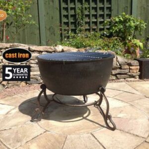 Meredir XL cast iron fire bowl