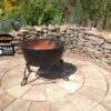 Meredir XL cast iron fire bowl