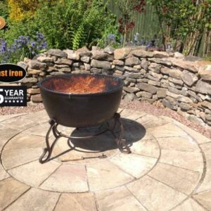 Meredir XL cast iron fire bowl