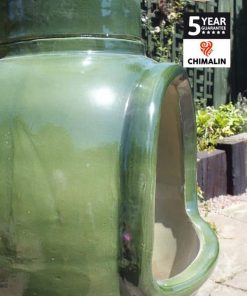 Asteria XL Chimalin AFC Chimenea in glazed green