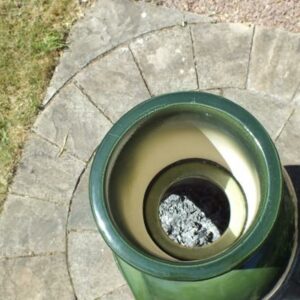 Asteria XL Chimalin AFC Chimenea in glazed green