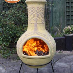 Derwyn Mexican Chiminea in Mustard (Extra Large)