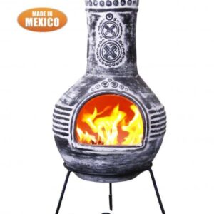 Azteca XL Mexican Chimenea anthracite rustic