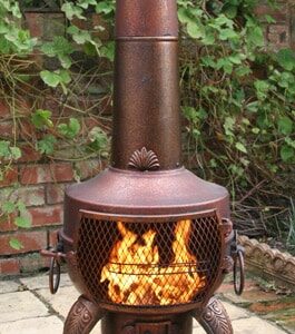 Tia Steel Chiminea (Large) Bronze