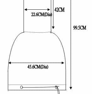 Medium / Large Insulated Clay Chiminea Cover