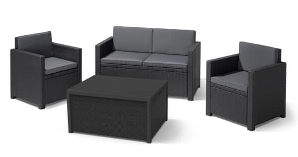 Keter Armona 4 Seat Outdoor Sofa Set in Grey