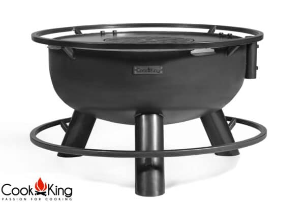 Cook King Bandito 80cm Fire Bowl with Adjustable Grill Plate