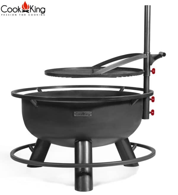 Cook King Bandito 80cm Fire Bowl with Adjustable Grill Plate