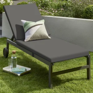 Norfolk Leisure Titchwell Sun Lounger in Grey