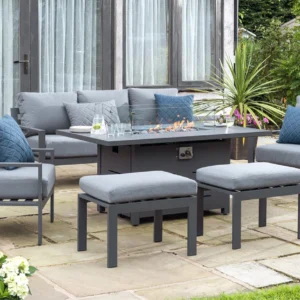 Titchwell Lounge set with fire pit table