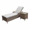 Norfolk Leisure Wroxham Lounger and Coffee Table Set