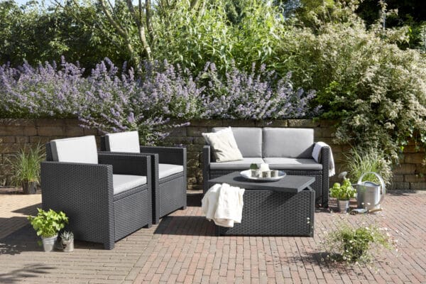 Keter Armona 4 Seat Outdoor Sofa Set in Grey