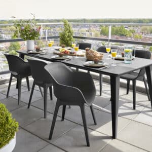 Keter Lima Table with 6 Akola Chairs