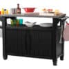 Keter Unity Double BBQ Table in Anthracite