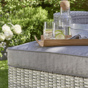 Norfolk Leisure Oxborough Outdoor Pull Out Lounge Sofa in Grey