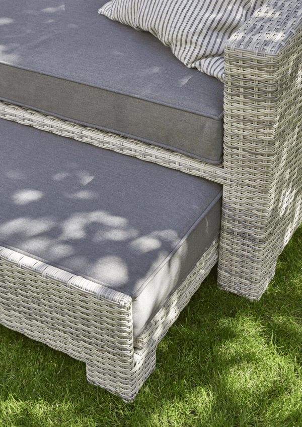 Norfolk Leisure Oxborough Outdoor Pull Out Lounge Sofa in Grey