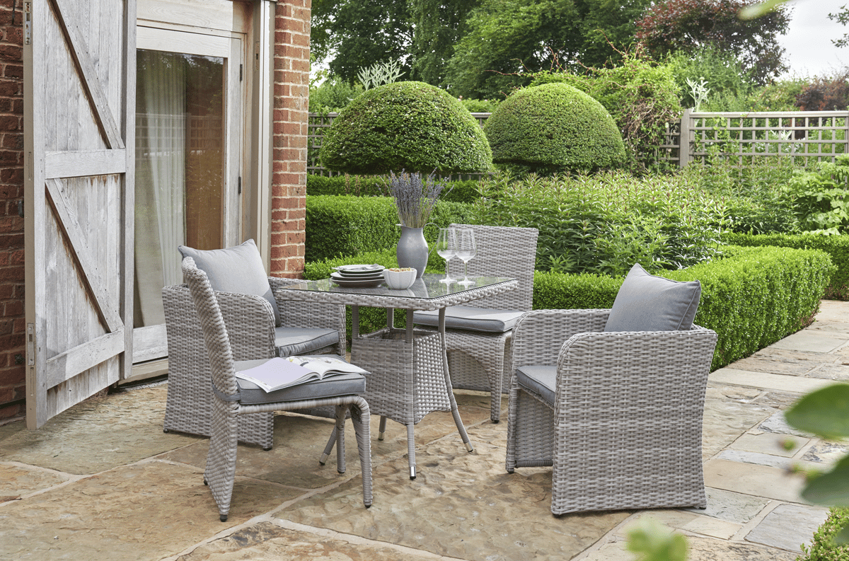 Norfolk Leisure Morston 2/4 Seat Dining Set in Grey